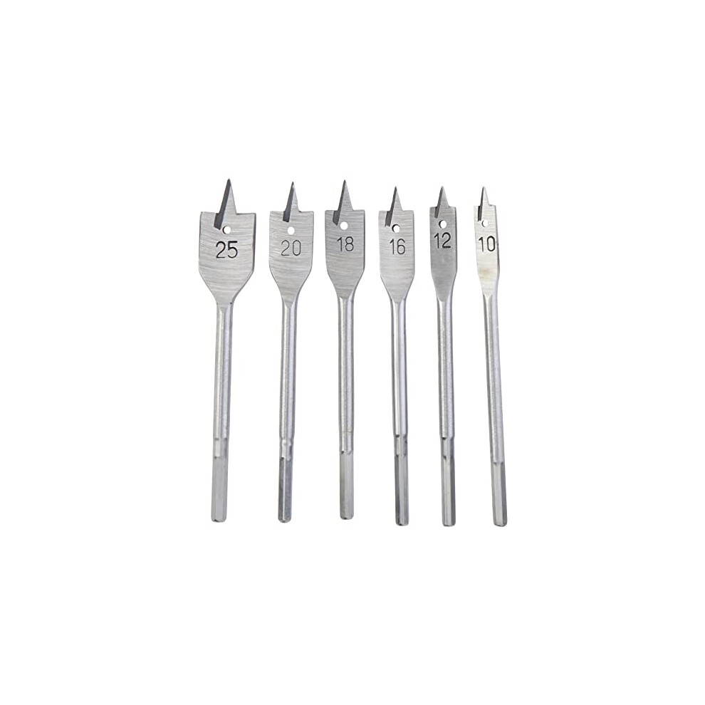 6PC Flat Wood BIT Set