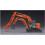 HSW04 1:35 Scale Hitachi Double Arm Construction Machine Astaco Neo Plastic Model 5
