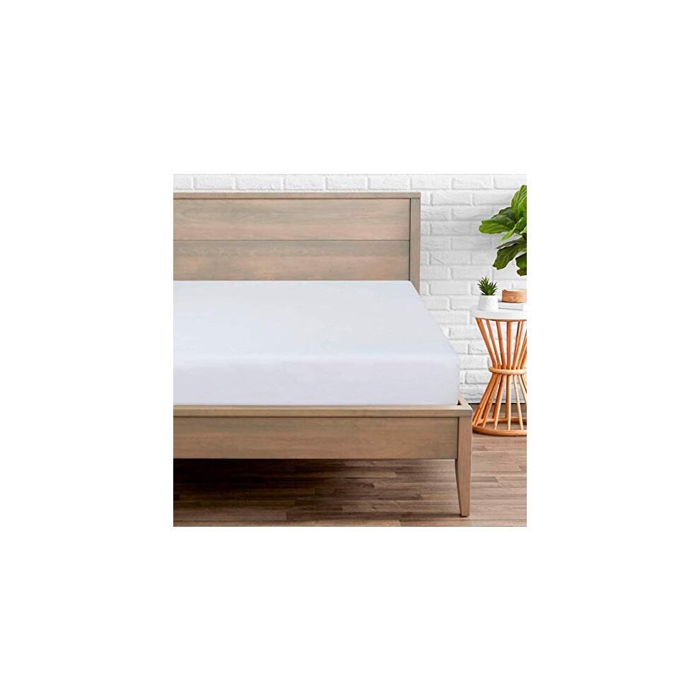 Fitted Sheets 46cm Depth - 800 Thread Count - 100% Egyptian Cotton Hotel Sateen Quality Bedding - White - King-image-OPC-PDVD8PT-NEW