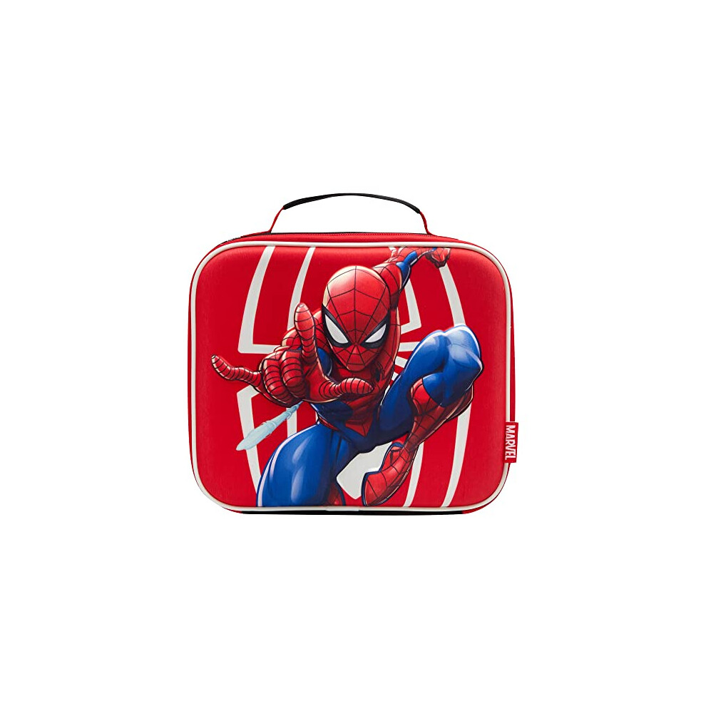 Spider-Man EVA Insulated Kids Lunch Handle, Official Merchandise by Polar Gear â 600D Polyester Cooler, Reusable Food & Drink Thermal Cool Bag for