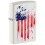 Zippo Lighter, White Matte Us Flag, One Box 1