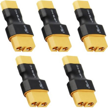 XT60 to XT30 Plug, XT60 Female to XT30 Male Adapter, Wireless RC LiPo Battery Connectors for RC Drone Remote Control Quadcopter Accessory - 5pcs