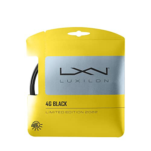 Wilson Luxilon 4G Tennis String, 12.2 m, Black, 1.25 mm,