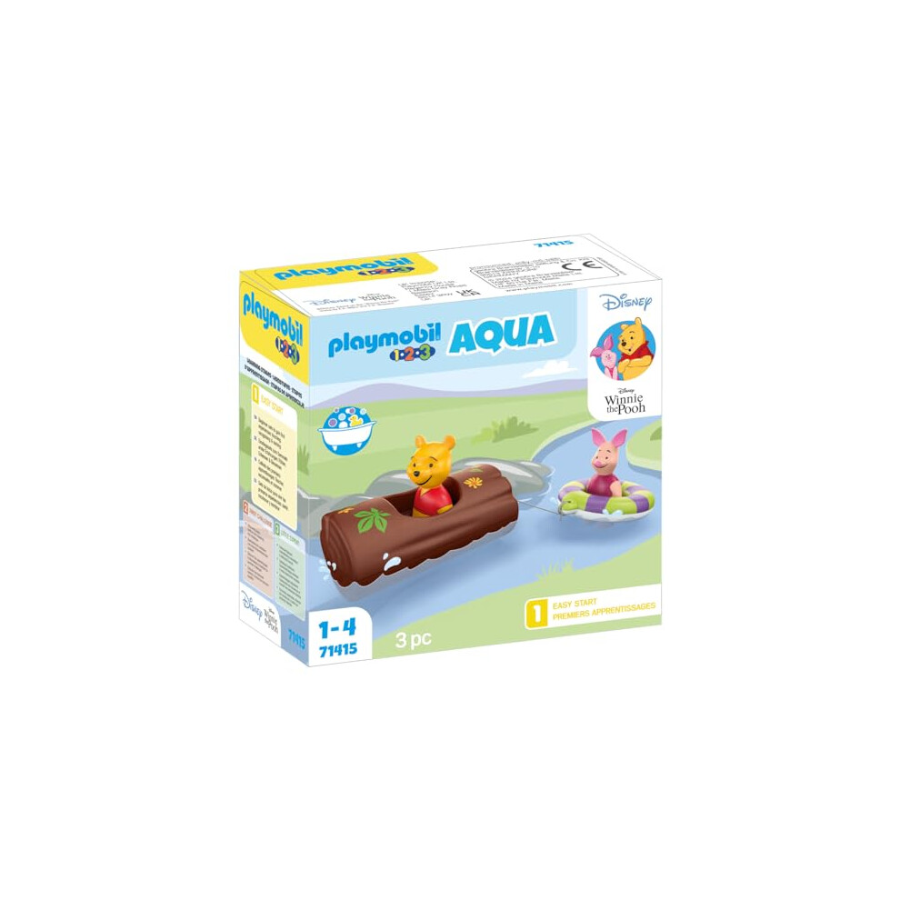 Playmobil 71415 1.2.3 Aqua & Disney: Winnie's & Piglet's Water Adventure, Educational Toys For Toddlers, Gifting Toy And Fun Imaginative Role-Play, Playsets For