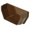 114mm Square Gutter Internal Stop End - Brown 1