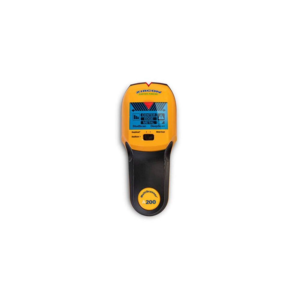 MultiScanner A200 Electronic Wall Scanner/Center Finding and Edge Finding Stud Finder/Metal Detector/Live AC Wire Detection