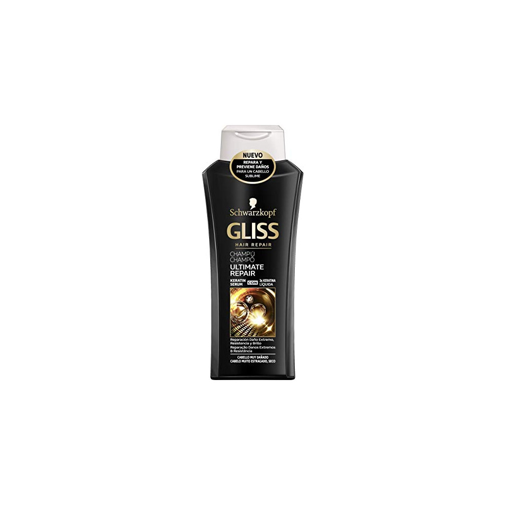 Gliss Ultimate Repair Shampoo for Dry and Damaged Hair - 400 ml