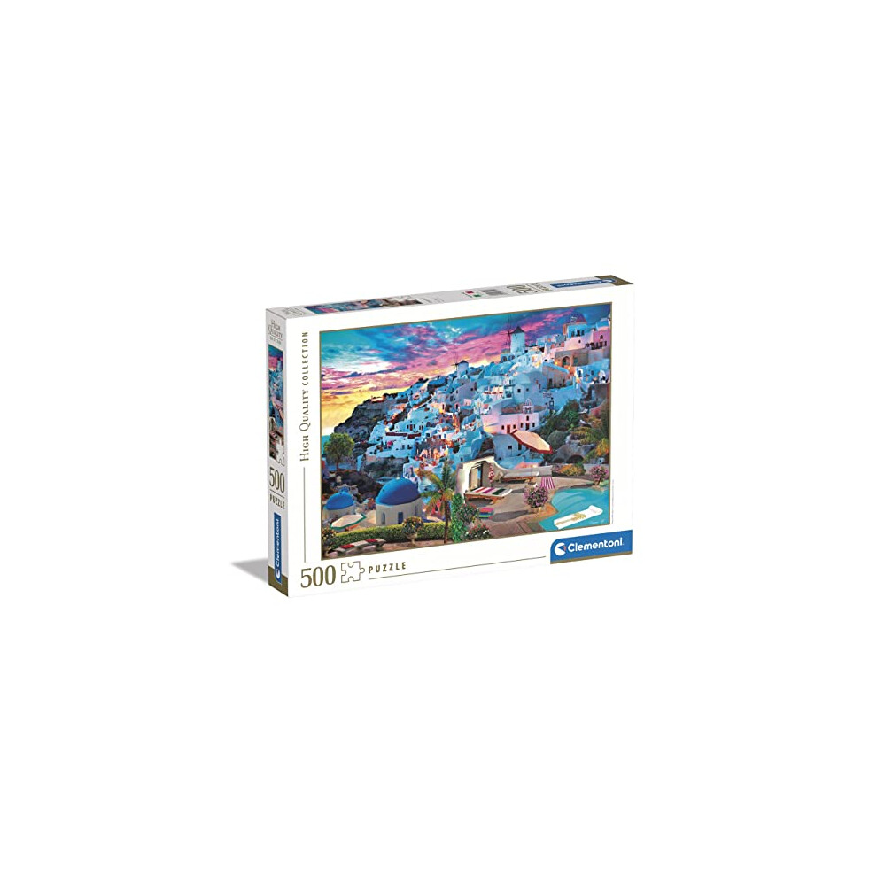 Clementoni 35149 Collection Greece View 500 Pieces, Jigsaw Puzzle For Adults-Made In Italy, Multi-Coloured