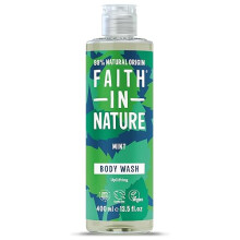 Natural Mint Body Wash, Uplifting, Vegan & Cruelty Free, No SLS or Parabens, 400ml