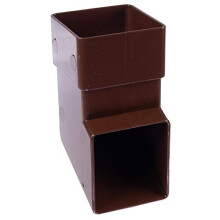 65mm Square Downpipe Shoe - Brown
