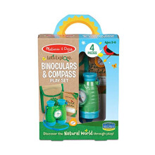 Let's Explore Binoculars & Compass Toy Play Set | Kids Outdoor Activity Set | Toy Binoculars | Camping Play Sets For Kids | Kids Binoculars | Gifts