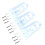 3pcs Wall Mount Flag Bracket,Adjustable Aluminum Wall Mounted Flag Holder Windsock Base Pole Aluminum Mounting Flagpole Bracket 1