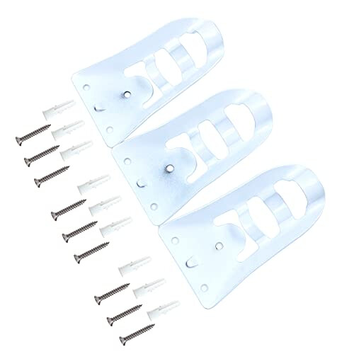 3pcs Wall Mount Flag Bracket,Adjustable Aluminum Wall Mounted Flag Holder Windsock Base Pole Aluminum Mounting Flagpole Bracket
