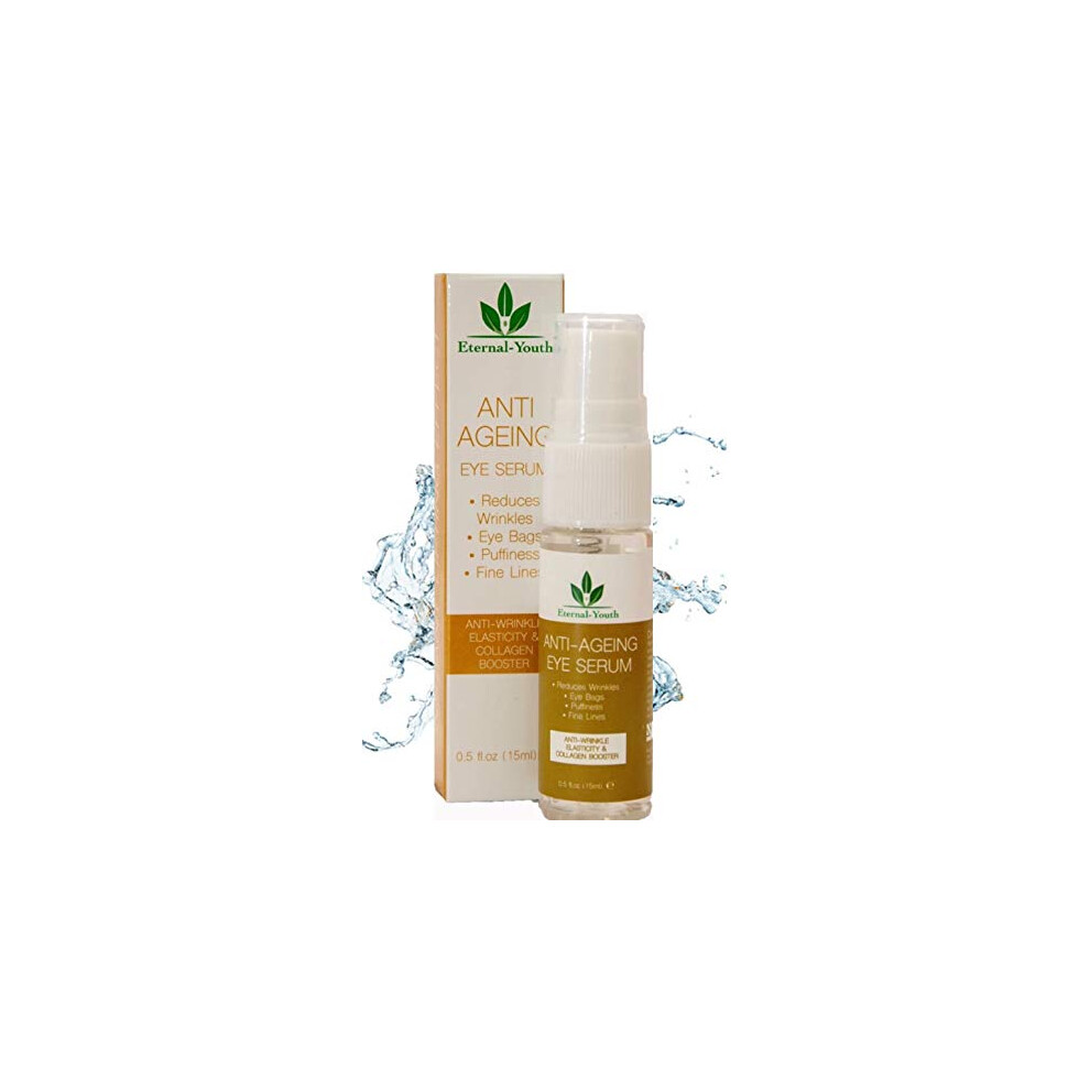 Pro-Elegance Eye Serum For Lines & Wrinkles & Dark Circles And Puffiness Anti Ageing Instant Eye Bags Remover For Crows Feet Fine Lines Collagen Booster