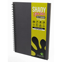 Shady Sketchbook A4 Portrait - 80 Pages (40 Sheets) of Mixed Toned Paper Stock