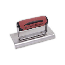 The Premier Line 121SSD 6-Inch x 3-Inch Stainless Steel Edger-Curved Ends 1/2-Inch Radius, 5/8-Inch Lip-DuraSoft Handle