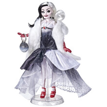 Disney Princess Style Series Crudelia De Vil Bambola alla moda in stile contemporaneo con accessori, giocattolo da collezione per ragazze dai 6 a