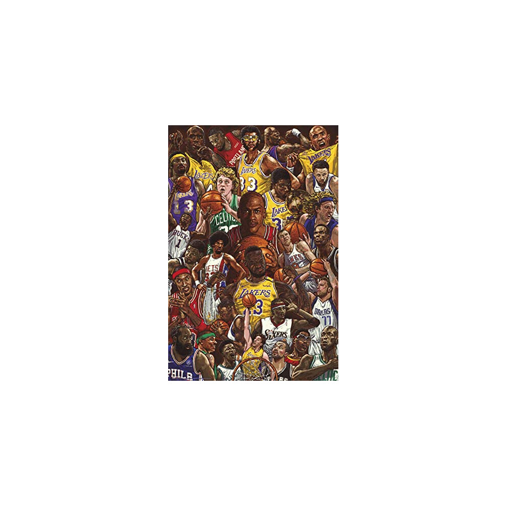 Grupo Erik Basketball Superstars Poster - 35.8 X 24.2 Inches / 91 X 61.5 Cm - Shipped Rolled Up - Cool Posters - Art Poster - Posters & Prints - Wall Posters