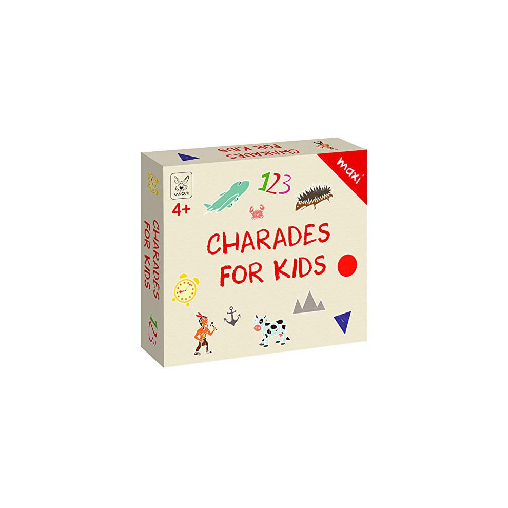 Kids Charades Board Game 4+ Charades For Kids Family Board Games Fun Children No Reading Game! Game for Young Children Fun For Kids Board Game Ages 4+