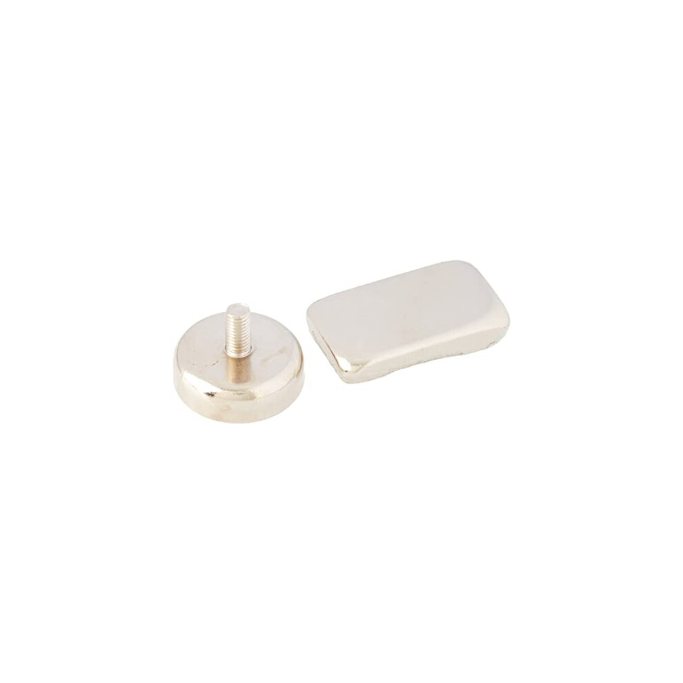 N42 Neodymium Pot Magnet With M5 Stud For Arts, Crafts, Model Making, Diy, Hobbies, Office, And Home - 25Mm Dia X 8Mm Thick - 20Kg Pull 5060185921311