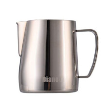 Stainless Steel Milk Frothing Pitcher Creamer Frothing Pitcher Latte Art Cup for Espresso Cappuccino Coffee 600 ML