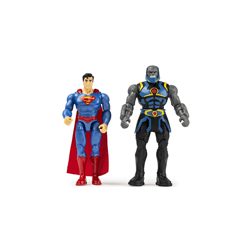 Comics 4-Inch SUPERMAN vs. DARKSEID Action Figure 2-Pack with 6 Mystery Accessories, Adventure 2