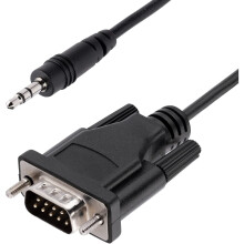 Cable Serie DB9 - STARTECH.COM - 1m - Macho a 3.5mm - RS-232 - Impermeabilidad de calidad