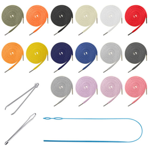 16 Pieces Replacement Drawstrings Hoodie String Replacement with 3 Pieces Drawstring Threader Tool Drawcord Replacement for Sweatpants Shorts Multi on OnBuy