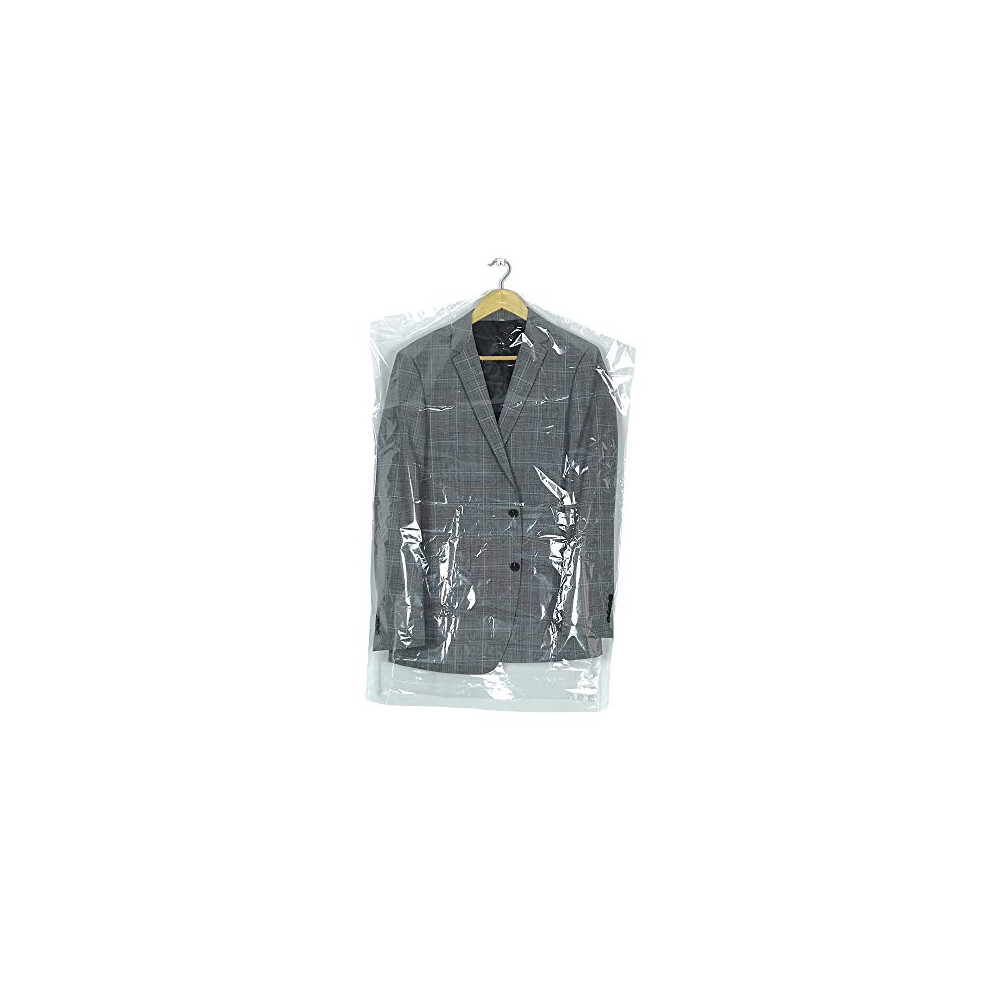 30 Pack Clear Plastic Clothes Covers 35.4inch Dry Cleaning Hanging Dust Proof Garment Bags for Home Storage Clothing Stores & Dry Cleaners.