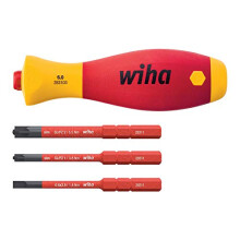 43449 Series 2831-03 Soft Finish Slim Vario Electric Screwdriver with Bit Holder Set, 4 Pieces