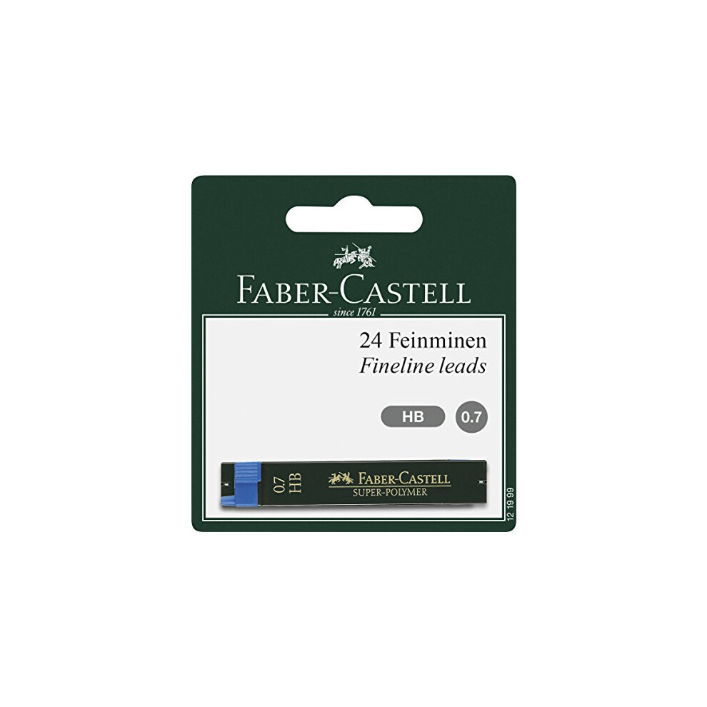 Faber Castell 0.7 mm 121999"Super Polymer" HB Fineline Lead (Pack of 24)