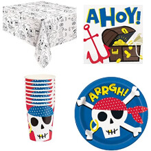 Ahoy Pirate Party Pack For 16 Guests