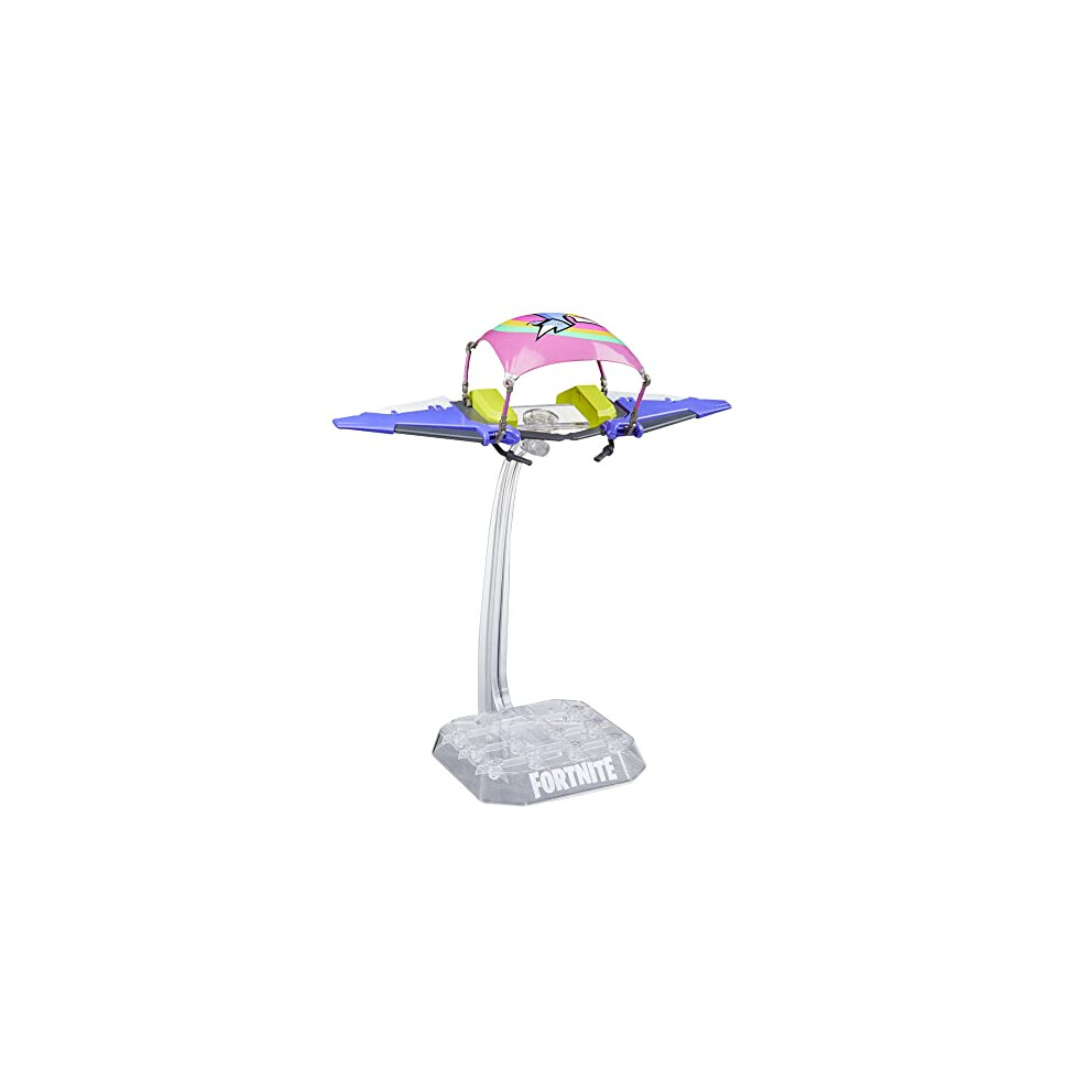 F5693 Glider CALAMACORN Fortnite Victory Royale Series-Express Llamacorn Delta Wing with Display Base-6"-Ages 8+, Multi-Coloured, M