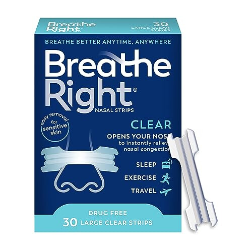 Nasal Strips Clear Large 30ct.