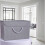 Grey Fabric Storage Boxes with lids. Stackable and Foldable. For wardrobes, shelves, clothes, bedroom, office, cupboard, keepsake memory box, crafts, 4