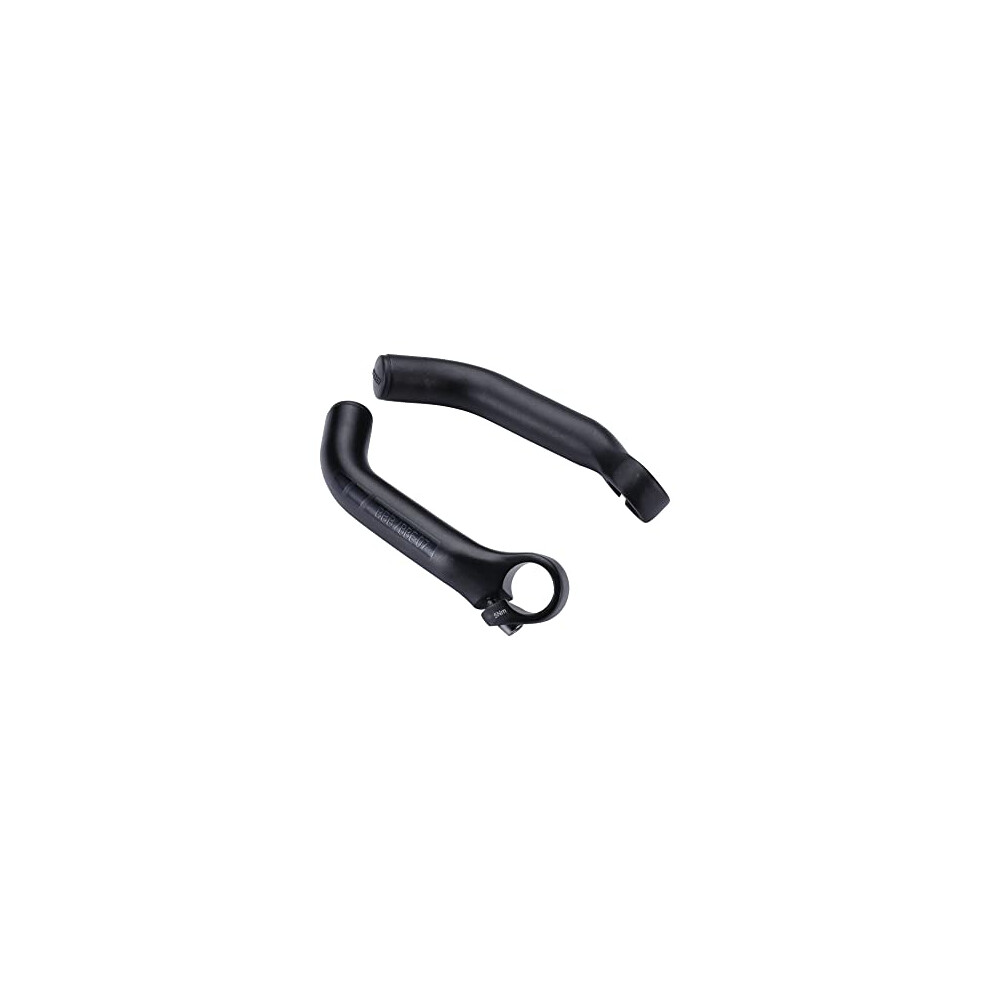 Black Cycling Bar Ends One Piece Design Curved Extra Strong And Stiff 150Mm Classic Bar Ends Bbe-07,