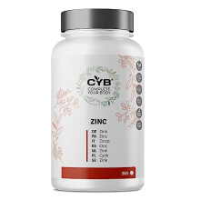 CYB | Zinc Tablets 50mg – 365 Vegan Tablets for 6 Months Supply - Vegan Daily Supplement - Easy to Swallow - Zinc Supplements Multivitamins Vitamins
