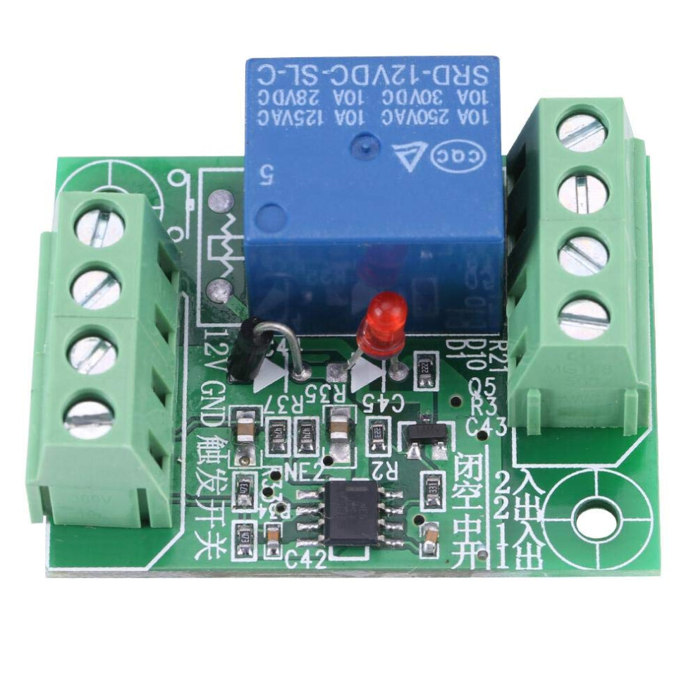 Dc 12V Relay Module, Fydun Bistable Switch Relay Single Channel Bistable Circuit Trigger Switch Relay Control Module With Optocoupler Isolation 705989615893