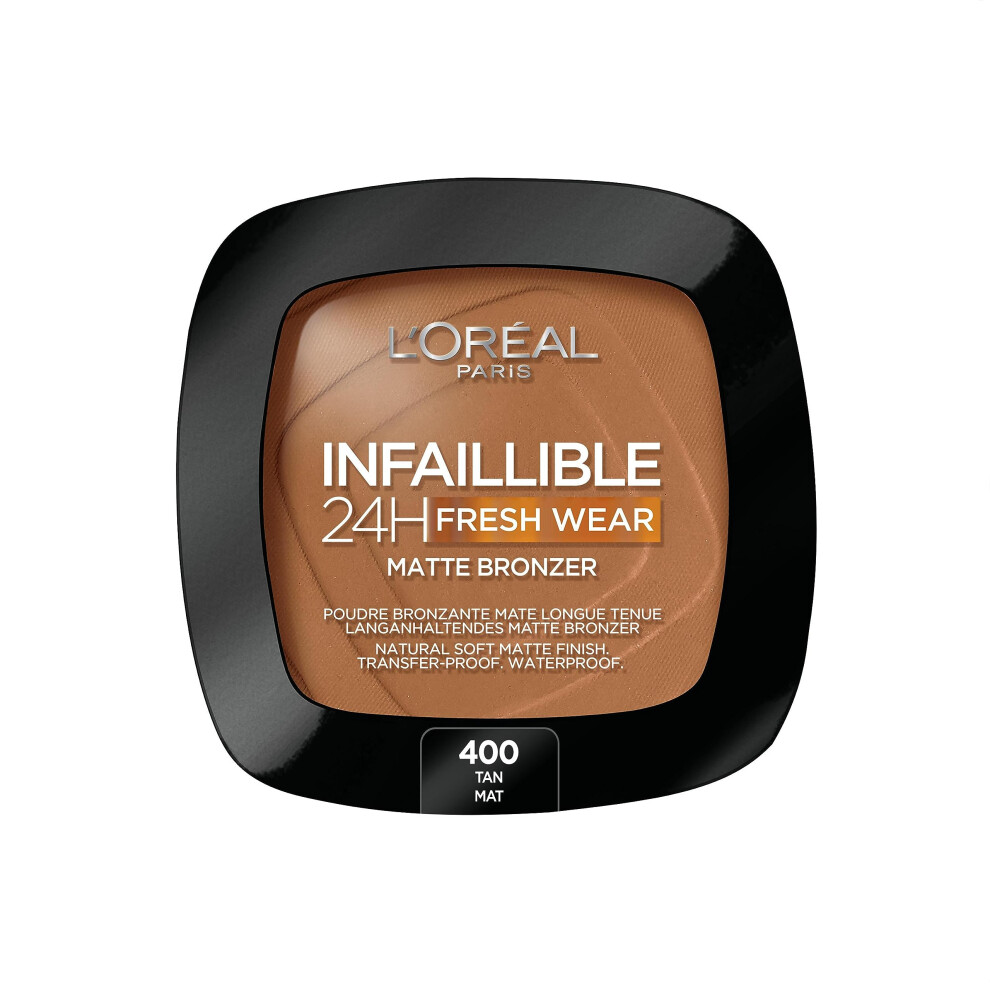 New L’oréal Paris L'oréal Paris Soft Matte Bronzer, Longwear, Matte Finish, Waterproof And Transfer-Proof, Infallible 24H, 400