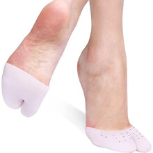 Gel Toe Protectors, Toe Sleeve Protection Ball of Foot Cushion Blisters Pad Insoles Silicone Bunion Sleeves for Ballet, Footballer, Runner, Pointe
