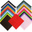 Soft Thick Polyester Texture Felt Square Sheets for Textile Fabrics DIY Craftwork Sewing Patchwork, Arts and Crafts, 50 Colour Sheets in 25 Assorted 2