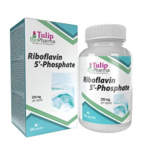 Vitamin B2 (Riboflavin 5'-Phosphate) 250mg 120 Capsules, 3rd Party Lab Tested, High Strength Supplement, Gluten and GMO Free