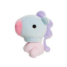 AURORA, 61379, BT21 Official Merchandise, Baby MANG Sitting Doll 5In, Soft Toy, Blue & Purple - Plush Soft Toy
