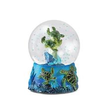 Water Globe - Sea Turtles from Sea Turtle Snow Globe with Resin Figurine and Moulded Base. Great home decor, ornaments and gifts.