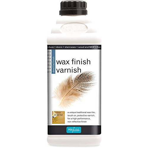 Polyvine Clear Dead Flat Wax Finish Varnish 1 Litre