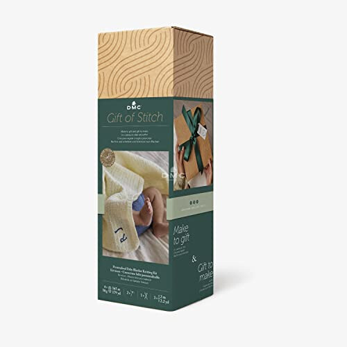 DMC Personalised Baby Blanket Knitting Kit