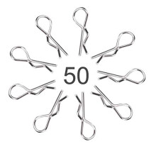 RC Car Clips, 50 Pieces Springy R Body Clips Universal Replacement for 1/10 1/12 1/16 Scale RC Car Body Rc Car Pins