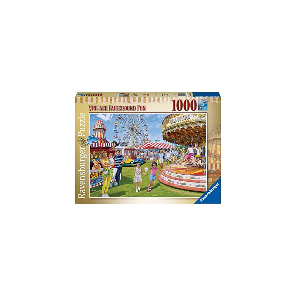 Vintage Fairground Fun 1000 Piece Jigsaw Puzzle for Adults & Kids Age 12 Years Up