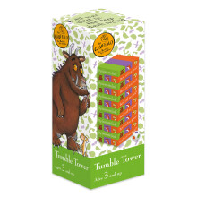- Gruffalo Tumble Tower Game - Wooden Set With Dice - Fun for Kid's to Learn Hand and Eye Coordination