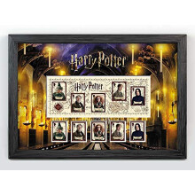 Harry Potter Framed Hogwarts Souvenir Sheet from Royal Mail, N3155
